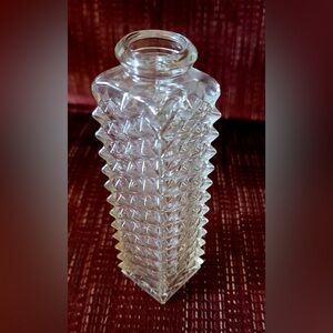 Vintage clear FTD cut glass
